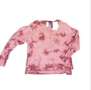 Joy Lab Crushed Berry Tie Dye Lightweight Sweatshirt